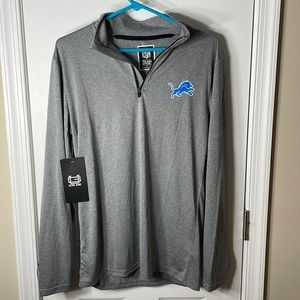 Men’s NFL Detroit Lions Quarter Zip Shirt